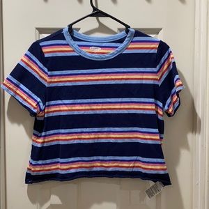 Stripped Crop Top
